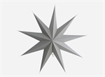 House Doctor stjerne grå 9 point 60 cm - Fransenhome